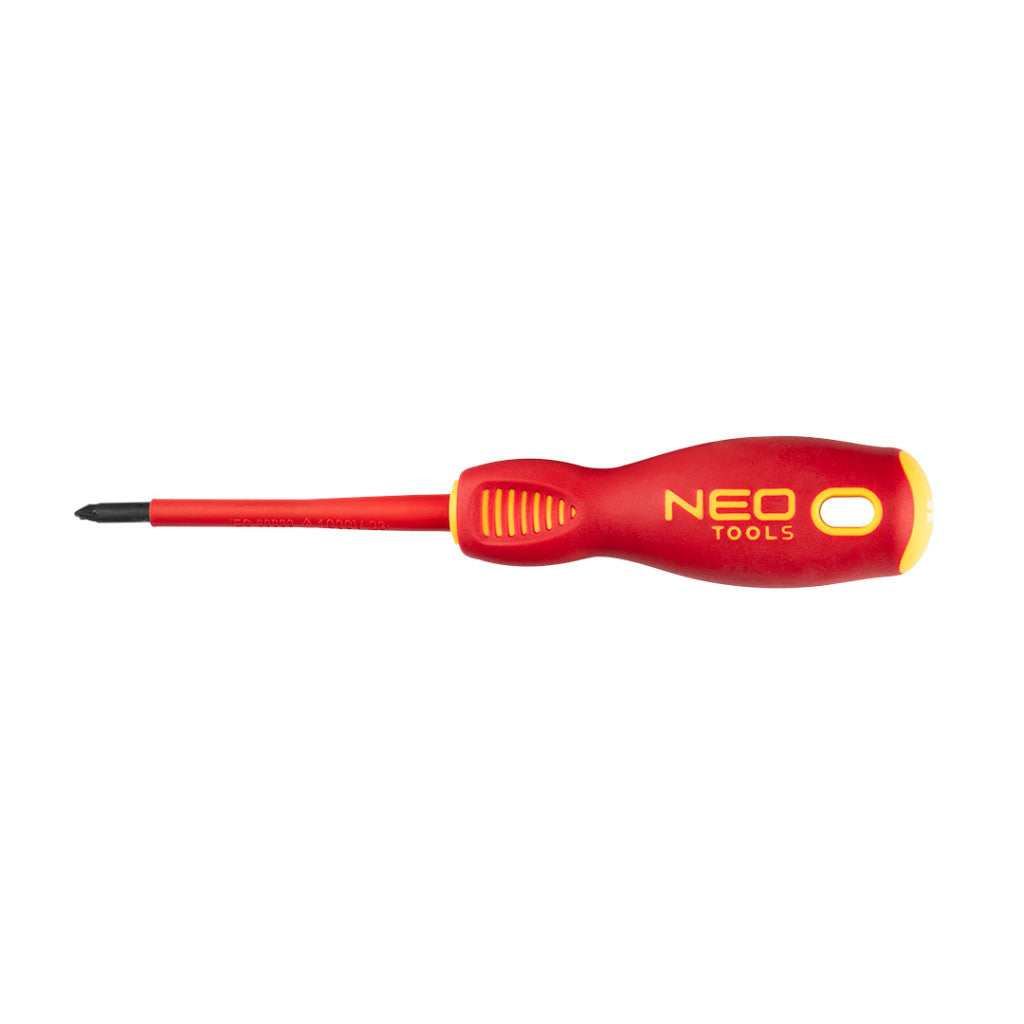 NEO TOOLS Csavarhúzó SL/PZ1 80mm, 1000V, szigetelt 04-219