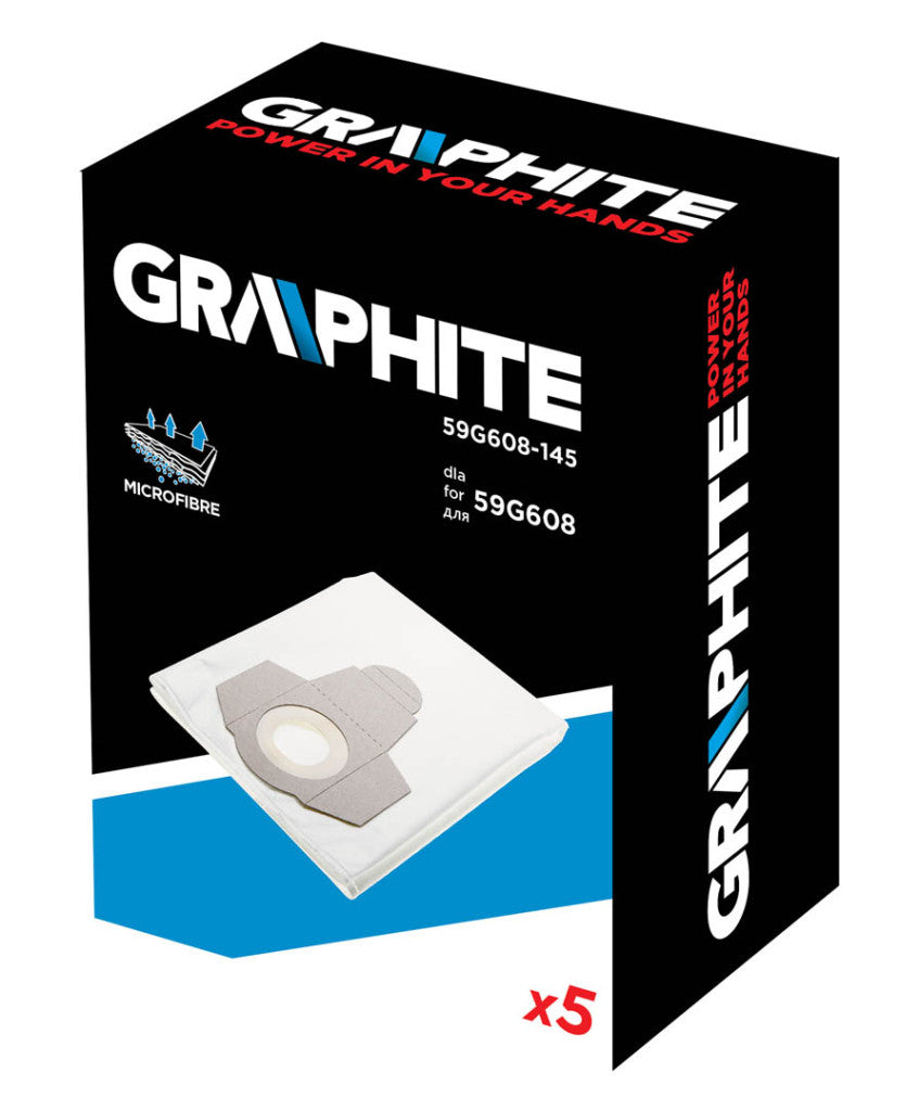 GRAPHITE Porzsák 59G608-as porszívóhoz, 5db 59G608-145