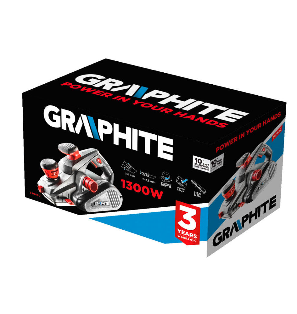GRAPHITE GYALUGÉP 1300W 110MM 3 év garanciával 59G680