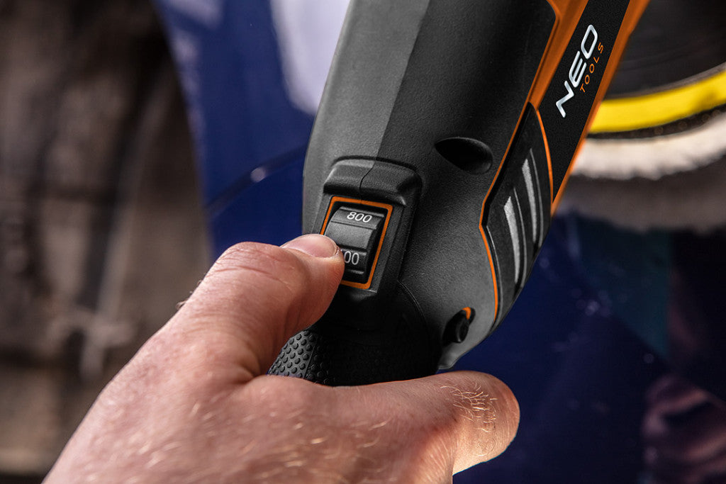 NEO TOOLS Akkus polírozó, Energy+ 18V, M14 150mm, 800-2300 rpm, akku nélkül!!! 3 év garanciával 04-602