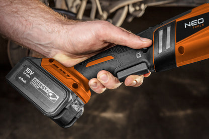 NEO TOOLS Akkus polírozó, Energy+ 18V, M14 150mm, 800-2300 rpm, akku nélkül!!! 3 év garanciával 04-602