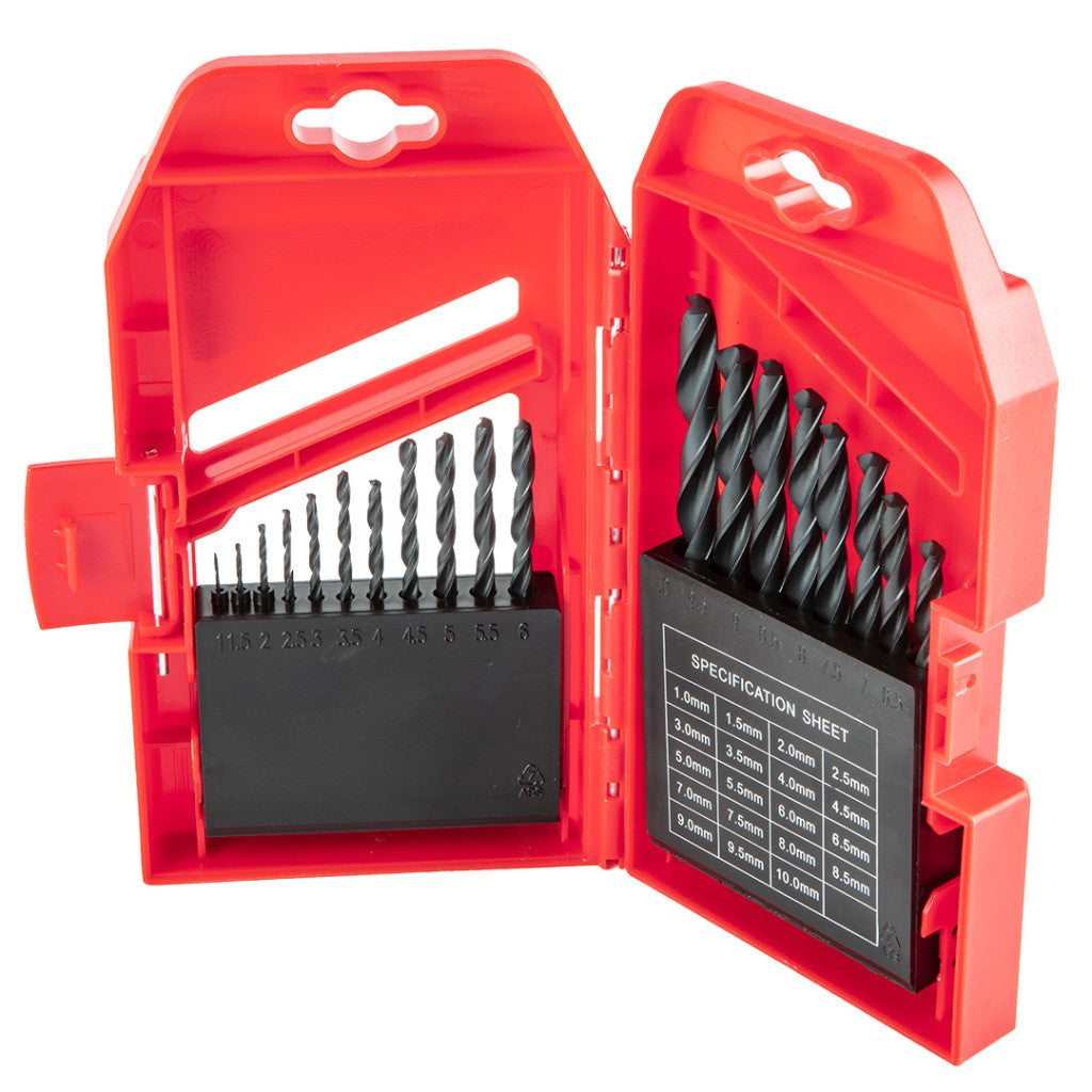 Top Tools Csigafúró készlet 19db, 1-10mm 60H719