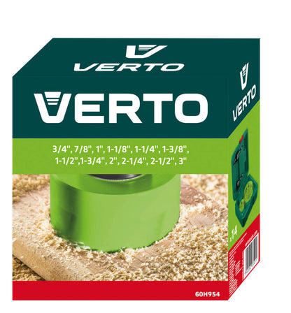 VERTO Körkivágó készlet 14db, 19, 22, 25, 29, 32, 35, 38, 44, 51, 57, 64, 76mm 60H954