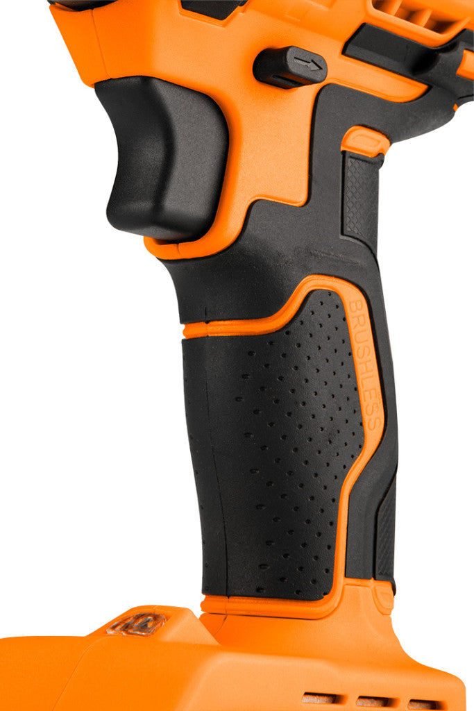 NEO TOOLS Akkus szénkefementes fúró, csavarozó, ütvefúró, Energy+, 18V Kompakt méret, 13mm fém tokmány, akku nélkül 3 év garanciával 04-619