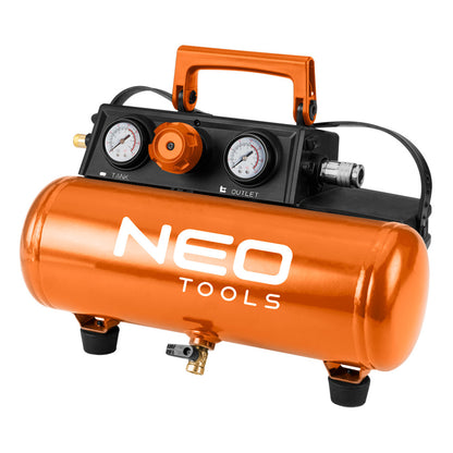 NEO TOOLS Akkus kompresszor Energy+, 18V, 8bar/3.8L 3 év garanciával 04-620