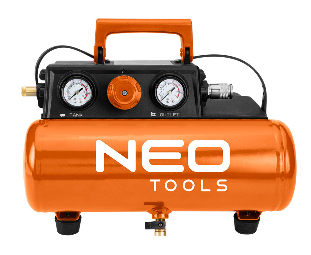 NEO TOOLS Akkus kompresszor Energy+, 18V, 8bar/3.8L 3 év garanciával 04-620