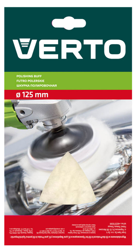 VERTO POLÍRKORONG szörme 125mm 61H706