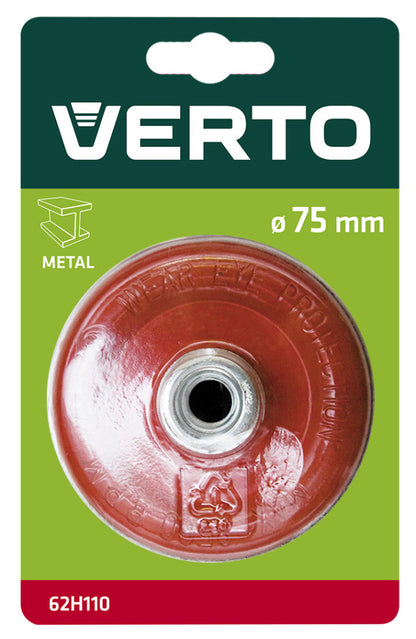 VERTO DRÓTKORONG FAZÉKKEFE HULLÁMOS 75mm M14 62H110