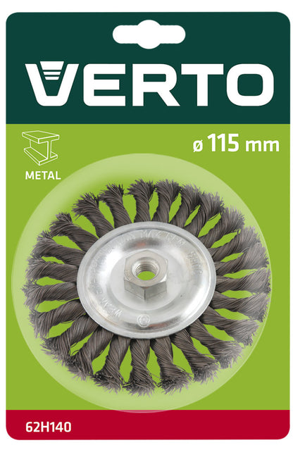 VERTO DRÓTKORONG KÖRKEFE SODROTT 115mm M14 62H140