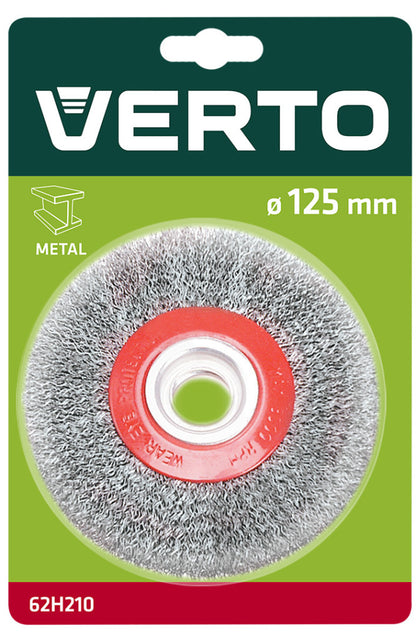 VERTO DRÓTKORONG KÖRKEFE HULLÁMOS 125mm 62H210