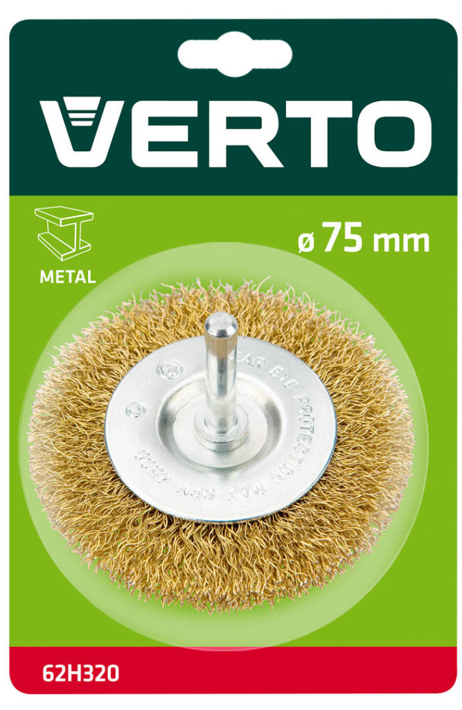 VERTO DRÓTKORONG KÖRKEFE 75mm CSAPOS 62H320