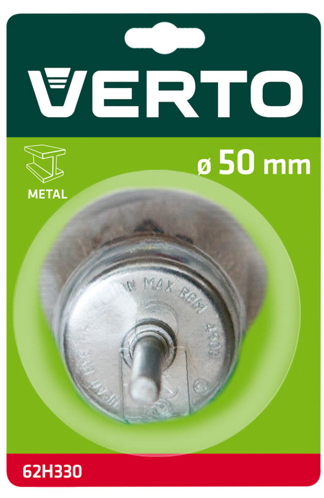 VERTO DRÓTKORONG FAZÉKKEFE HULLÁMOS 50mm CSAPOS 62H330
