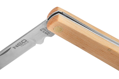 NEO TOOLS Összecsukható kés fa nyéllel 63-015