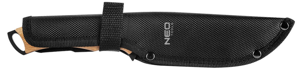 NEO TOOLS Taktikai kés, full-tang, 25cm, rozsdamentes acél, penge: 14.5cm 63-110