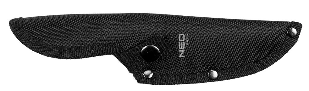 NEO TOOLS Túlélőkés, full-tang, 23cm, rozsdamentes acél, fa markolat, penge: 12cm 63-111