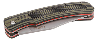 NEO TOOLS Összecsukható kés 17.5cm, rozsdamentes acél, penge: 8cm, a penge hosszabbítható 63-114