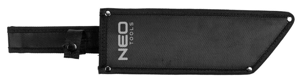 NEO TOOLS Bozótvágó kés, 40cm, rozsdamentes acél, kétkomponensű fogantyú TPR+PP, fűrész funkció, penge: 25.5cm, tokkal 63-117