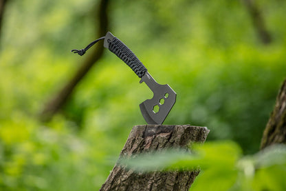 NEO TOOLS Multifunkciós balta, rozsdamentes acél, teljes hossz 26cm, penge: 8cm, Paracord markolat, csavarkulcs funkció 63-118