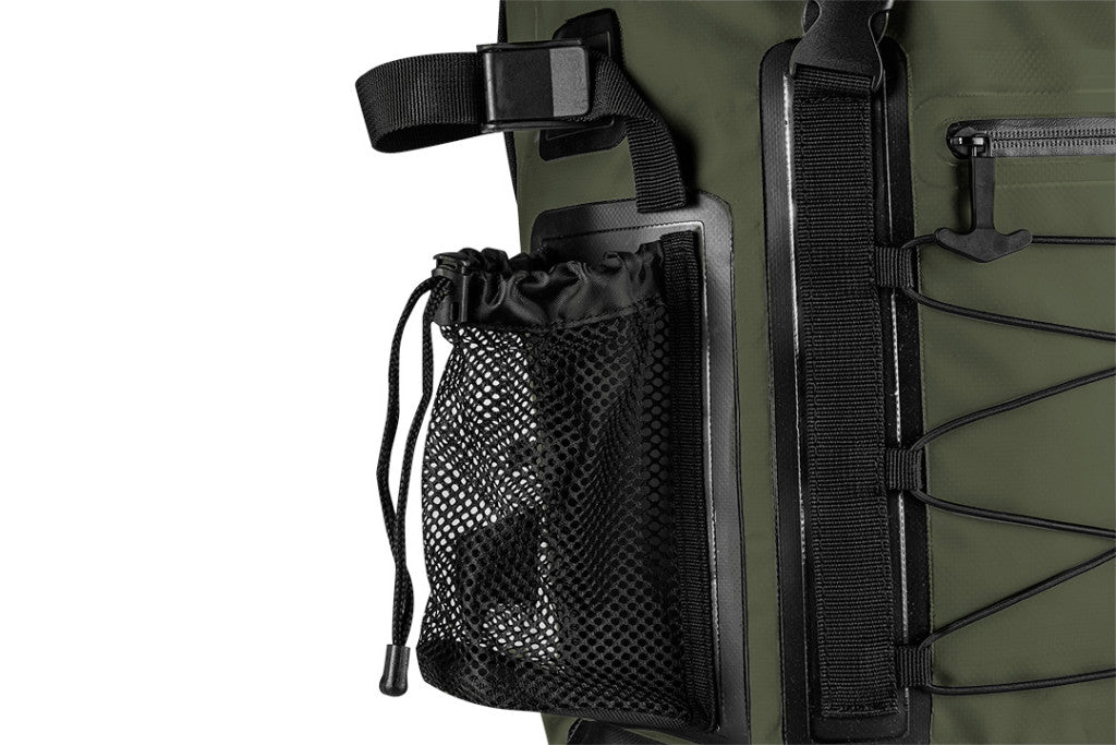 NEO TOOLS Vízálló hátizsák 600D, 30L, 32x63x18cm, sötétzöld 63-131