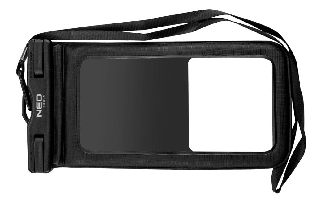 NEO TOOLS Vízálló telefontok, 19.5x11cm, 80g, IPX8 vízállóság, max6.2" képátló, nyakpánt 63-135