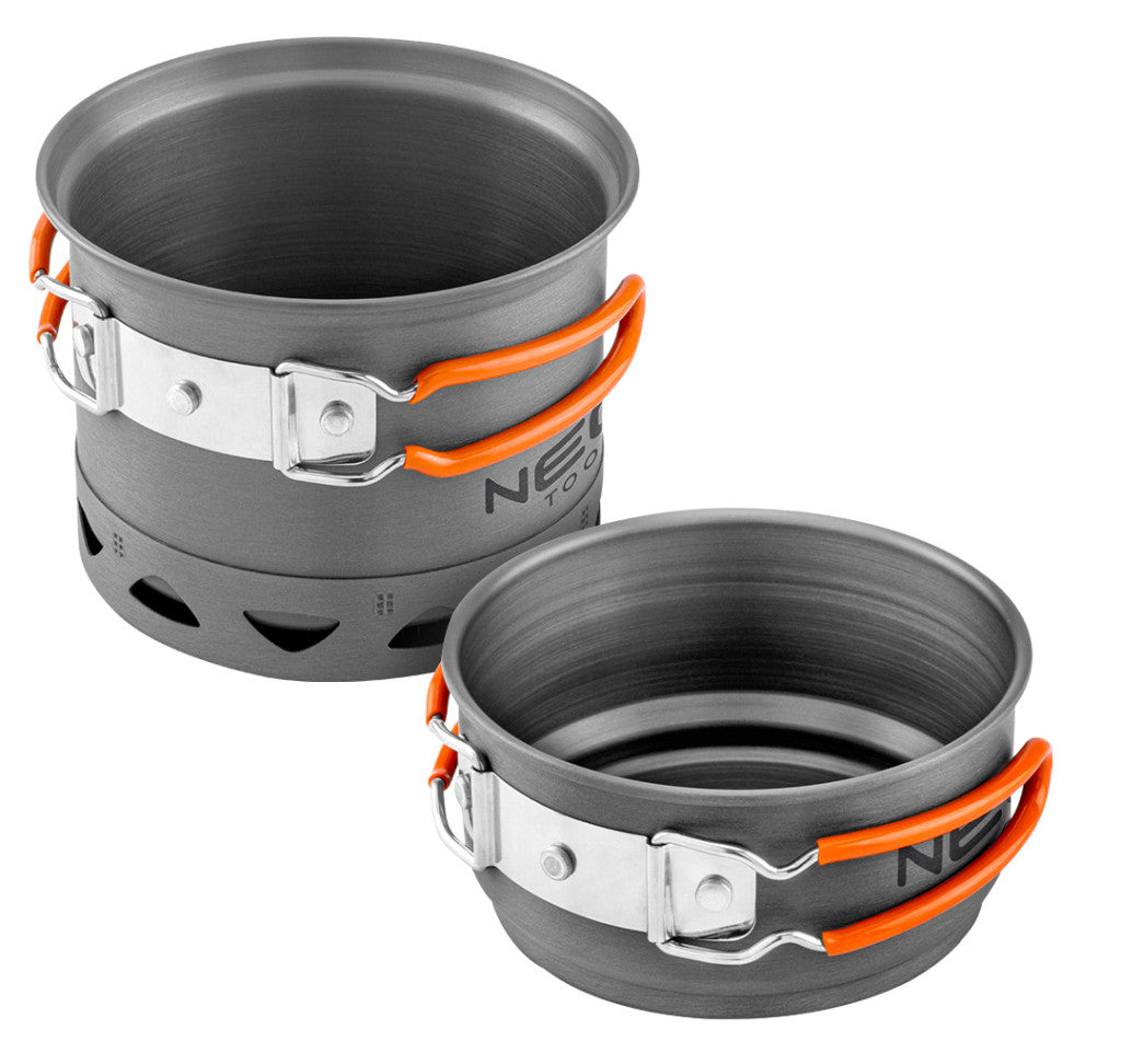 NEO TOOLS Kemping főzőedény készlet 2az1-ben 63-144