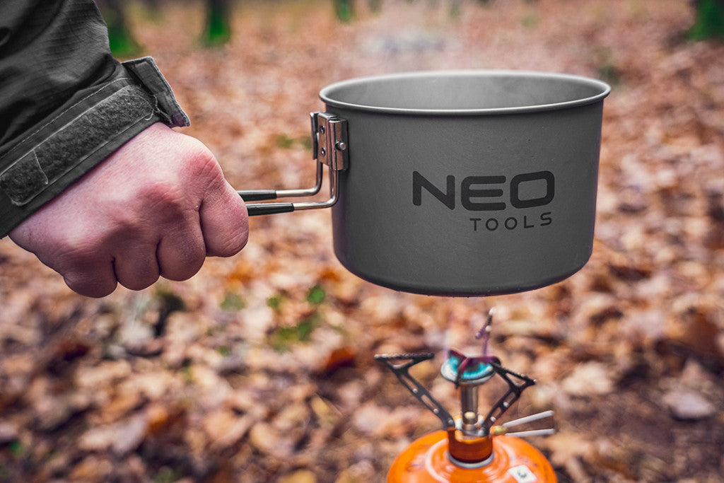NEO TOOLS Kemping főzőedény készlet 3 részes 63-145