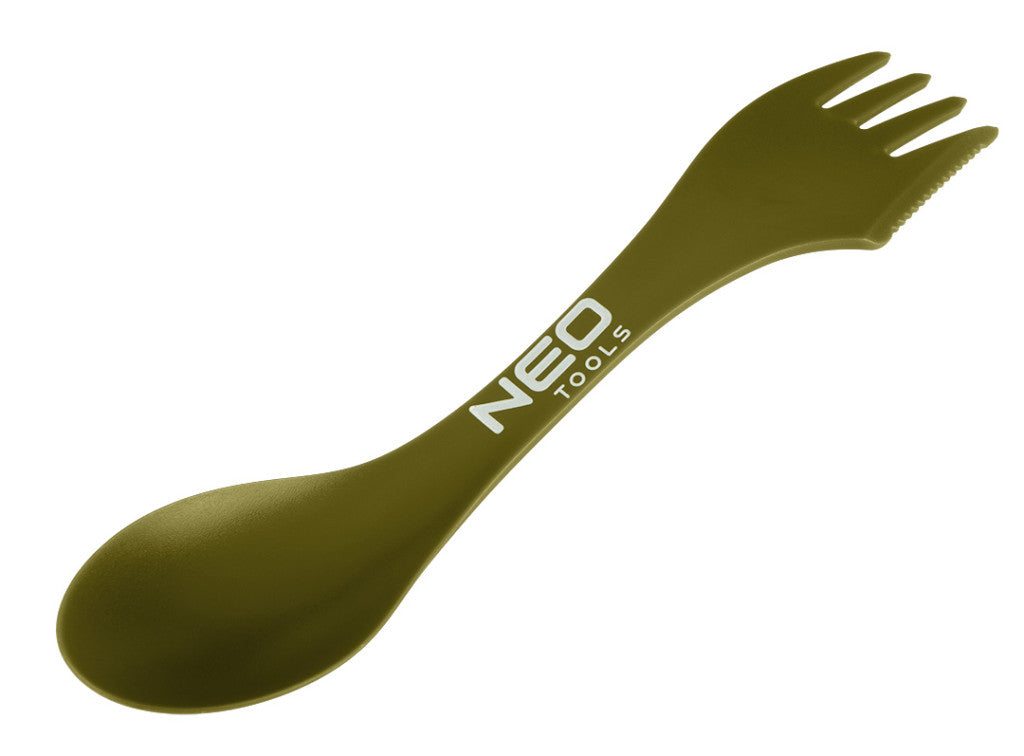 NEO TOOLS Kemping evőeszköz, 3 az 1 ben, ABS műanyag 63-168