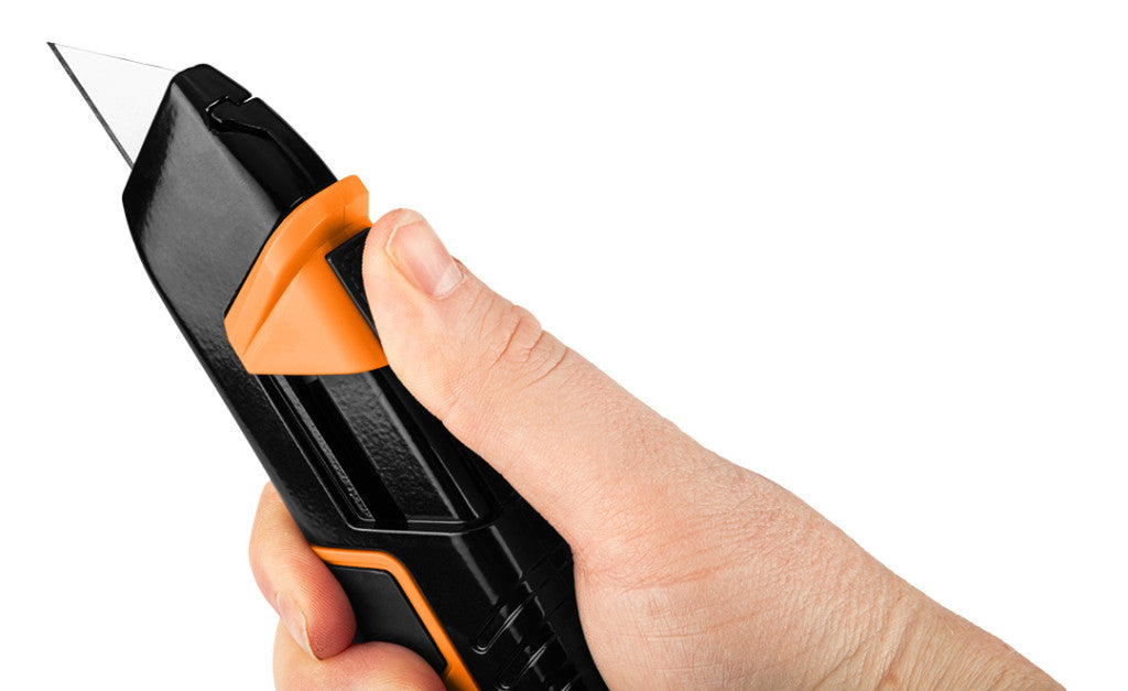 NEO TOOLS Trapézpengés kés, biztonsági, rugós pengevisszahúzóval, alu házas 63-704