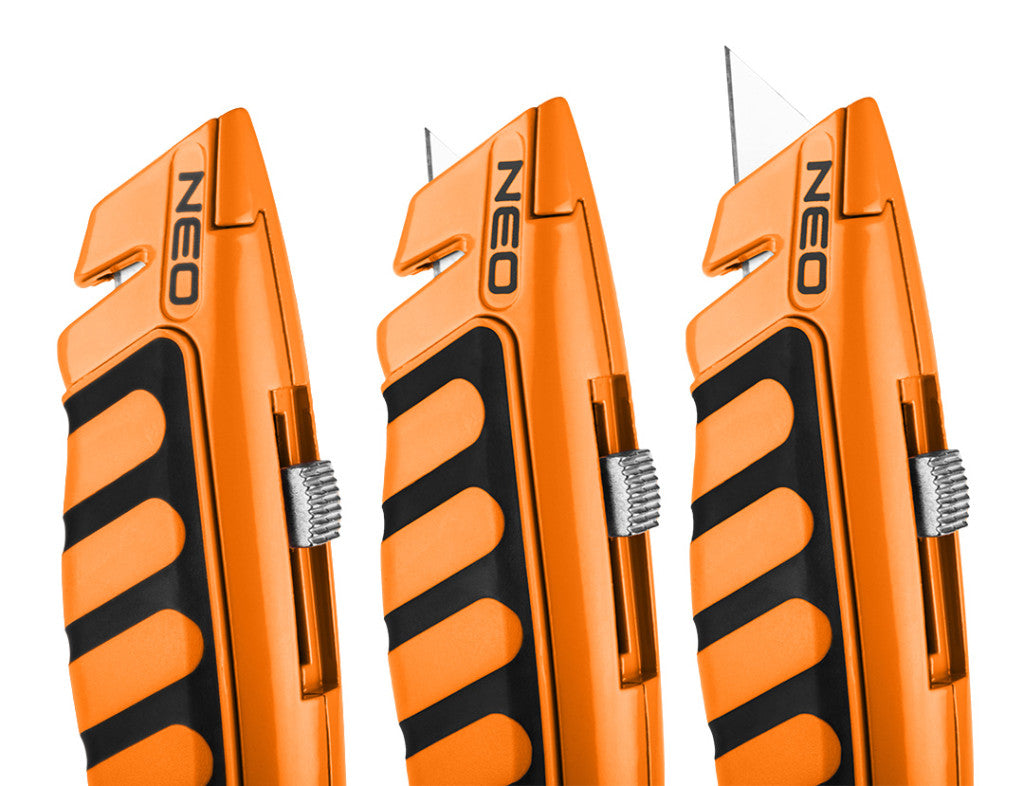NEO TOOLS Trapézpengés kés, alu házas  63-707