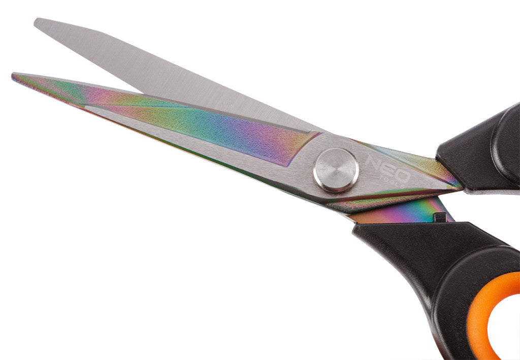 NEO TOOLS Olló, kovácsolt acél, titánium bevonattal, 2k fogantyúval 200mm 64-003