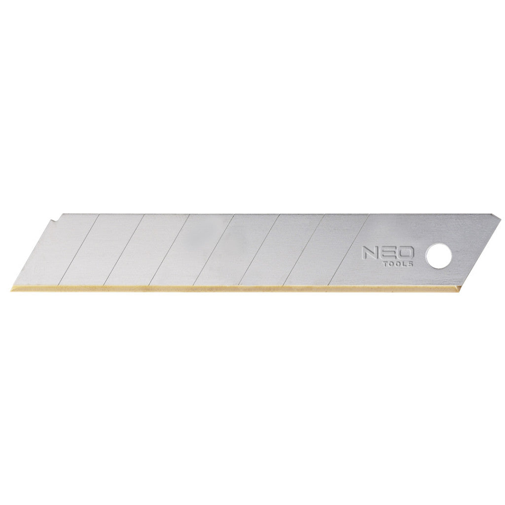 NEO TOOLS Törhető penge titán éllel 18mm, 10db 64-020