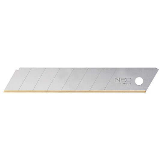 NEO TOOLS Törhető penge titán éllel 18mm, 10db 64-020