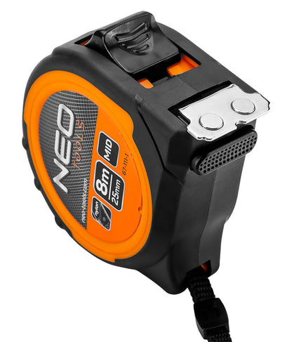 NEO TOOLS Mérőszalag 8m / 25mm, mágneses, dupla fékes 67-111-1