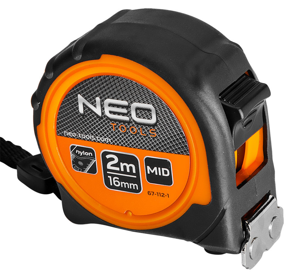 NEO TOOLS Mérőszalag 2m / 16mm, mágneses, dupla fékes 67-112-1