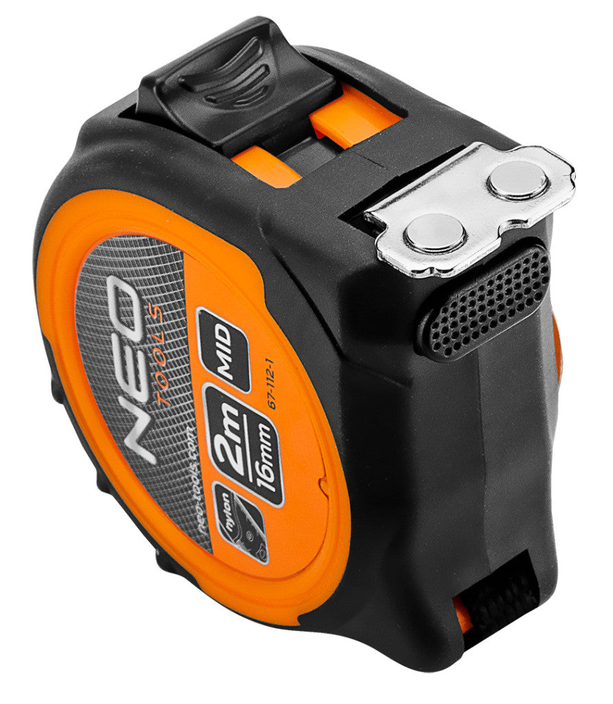 NEO TOOLS Mérőszalag 2m / 16mm, mágneses, dupla fékes 67-112-1