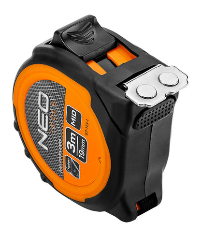 NEO TOOLS Mérőszalag 3m / 19mm, mágneses, dupla fékes 67-113-1