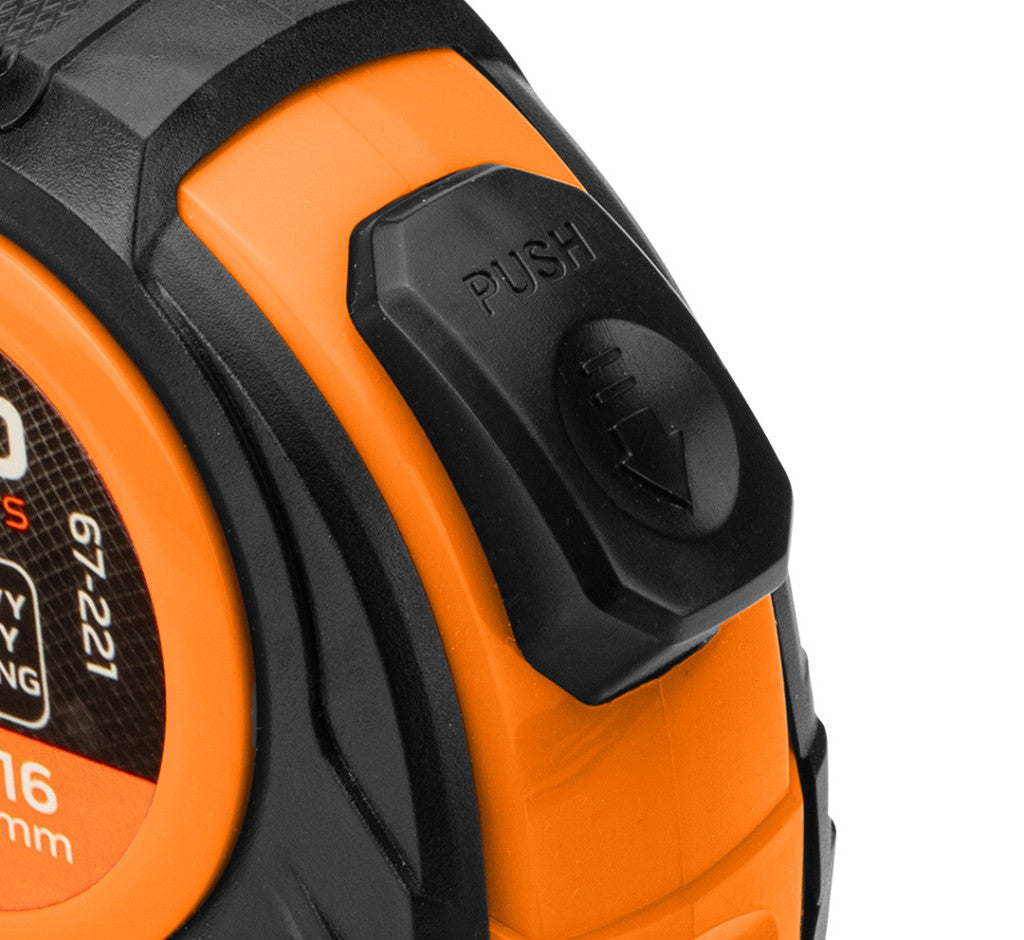 NEO TOOLS Mérőszalag 3 m/16 mm, acél, autostop+ rögzítő 67-221