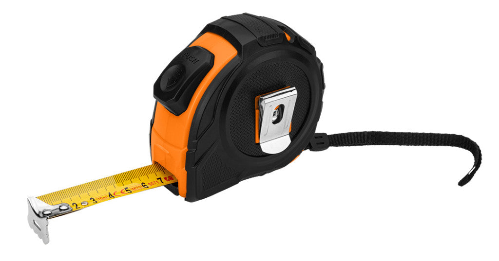 NEO TOOLS Mérőszalag 7,5 m/25 mm, acél, autostop + rögzítő 67-224