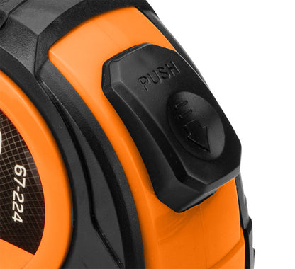 NEO TOOLS Mérőszalag 7,5 m/25 mm, acél, autostop + rögzítő 67-224
