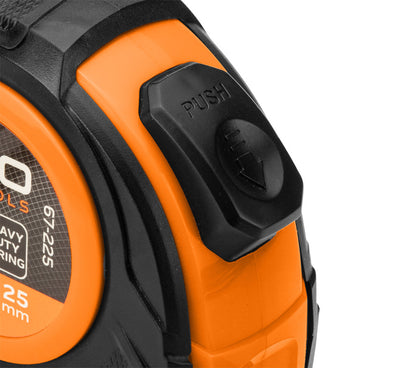 NEO TOOLS Mérőszalag 10 m/25 mm, acél, autostop + rögzítő 67-225