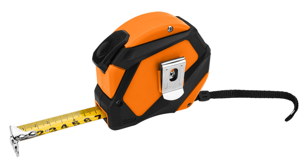NEO TOOLS Mérőszalag, 5m/25mm, acél, mágneses, autostop+ rögzítő 67-233