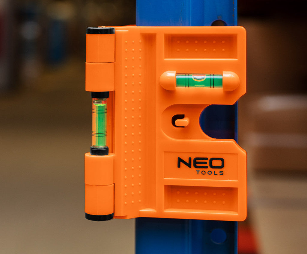 NEO TOOLS Oszlopvízmérték, állítható mágneses szárak, 3 libella 71-003