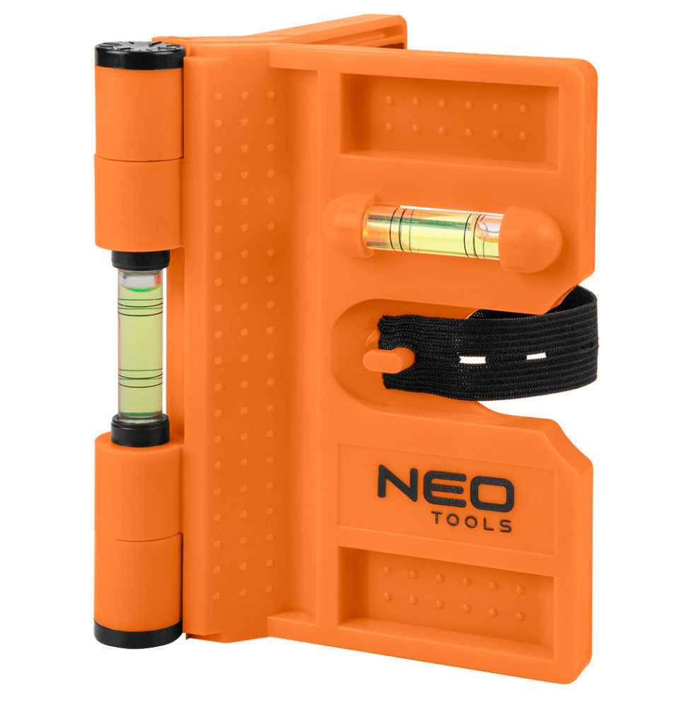 NEO TOOLS Oszlopvízmérték, állítható mágneses szárak, 3 libella 71-003