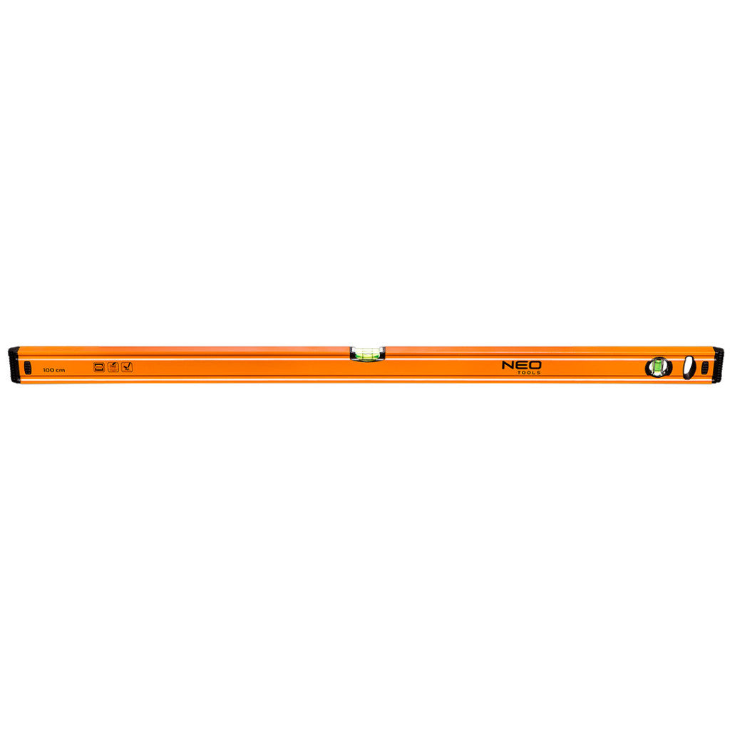 NEO TOOLS Vízmérték 100cm, 2 libella, 1 mart talp, Minimum rendelés: 3db 25 év garanciával 71-064