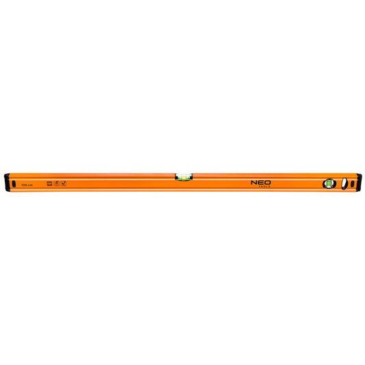 NEO TOOLS Vízmérték 100cm, 2 libella, 1 mart talp, Minimum rendelés: 3db 25 év garanciával 71-064