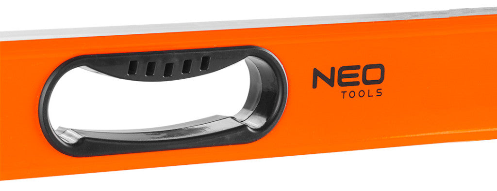 NEO TOOLS Vízmérték, alumínium, 2 fogantyú, 3 libella, mágneses, mart talp, 100cm 25 év garanciával 71-114