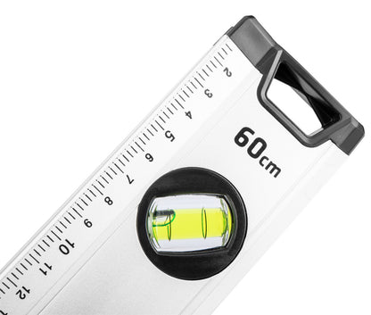 NEO TOOLS Vízmérték, alumínium, lejtésmérő, 5 libella, fogantyú, 60cm 71-122
