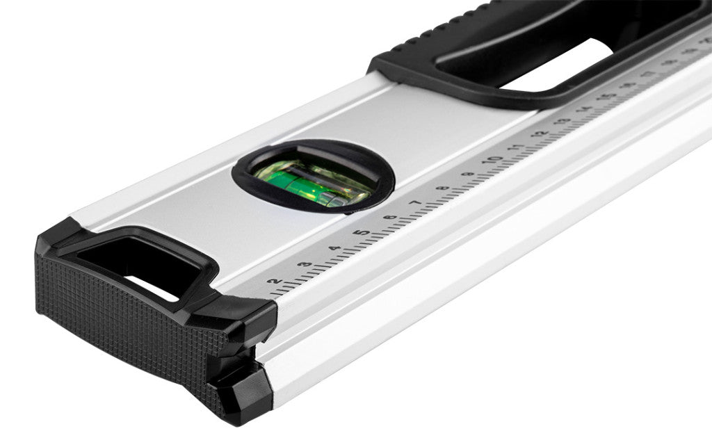 NEO TOOLS Vízmérték, alumínium, lejtésmérő, 5 libella, fogantyú, 100cm 71-124