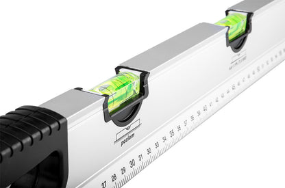 NEO TOOLS Vízmérték, alumínium, lejtésmérő, 5 libella, fogantyú, 100cm 71-124
