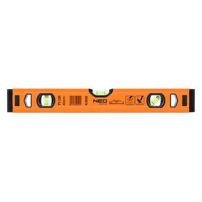 NEO TOOLS Vízmérték, alu, 3 libellás, S 300, 40cm 71-131